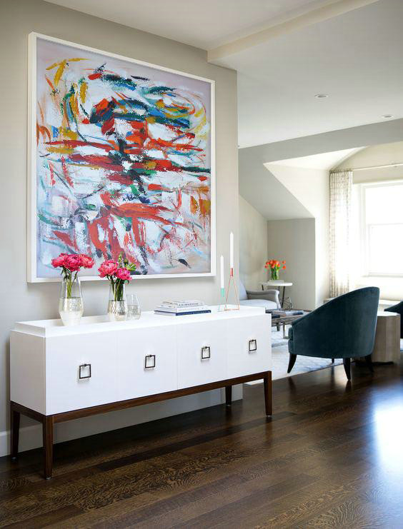 Extra Large Canvas Art,Oversized Contemporary Art,Hand Painted Aclylic Painting On Canvas,Red,White,Blue,Orange.etc
